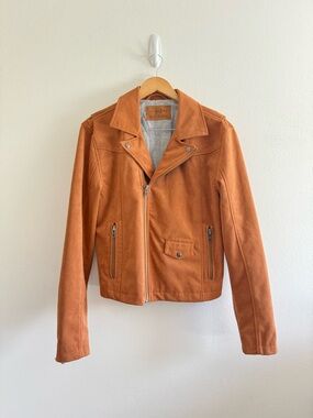 Nifty Genius Tan Rider Moto Jacket size Small